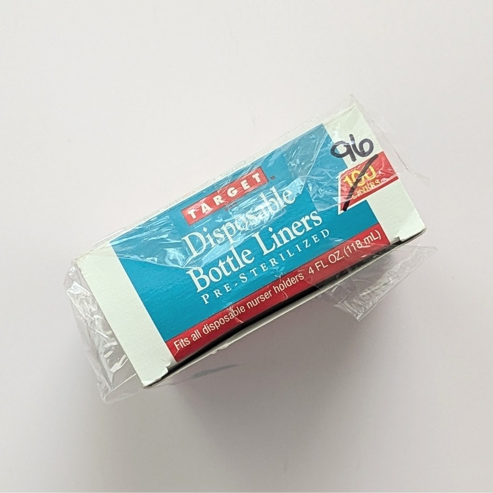Vintage Target 96 Count Disposable Sterilized Baby Bottle Liners 4oz USA 1996 - Picture 7 of 8